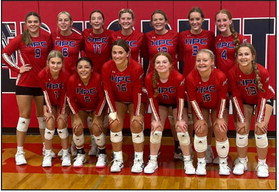 High Plains was crowned champions at the Heartland Lutheran volleyball tournament on Saturday. Their last game STARTED at 9:30 PM. Congrats girls! Turn to sports for more coverage. Photo provided.