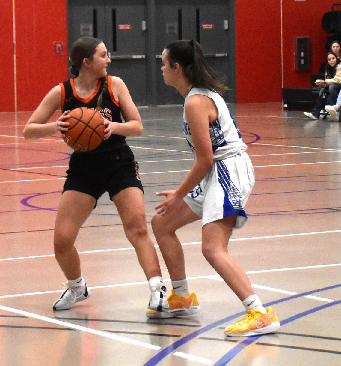 Emersyn Prososki looks to pass. PCN photos by Beth Sparrow.