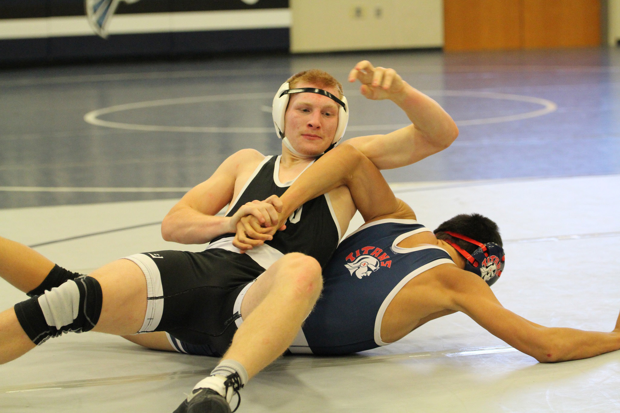 Ty Racek went 2-2 at 152 pounds on Friday at the Freeman Invite. PCN photo by Travis Lane