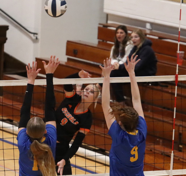 Above: Kenzie Bartling with the kill. 
