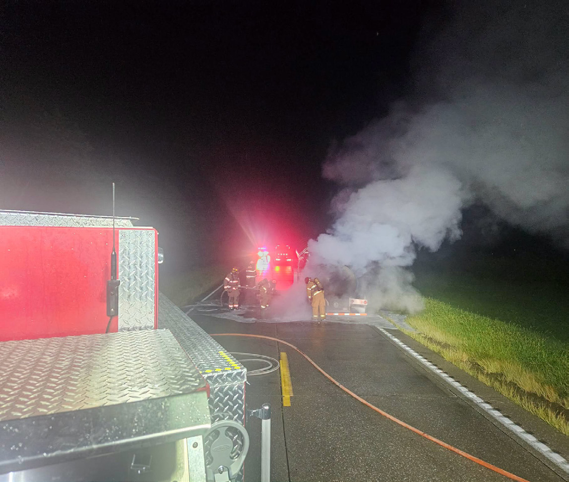 Above: Osceola Fire puts out the fire which made a lot of smoke. Photos provided by Osceola Fire.