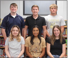 High Plains homecoming royalty for 2023 is front row: Kali Manka, Esperanza Lesiak, and DeAnnah Swanson; back row: Shane Cook, Lance Russell, Wyatt Urkoski. The coronation ceremony will be held on the football field after the football game on Friday in Clarks. Photo provided.