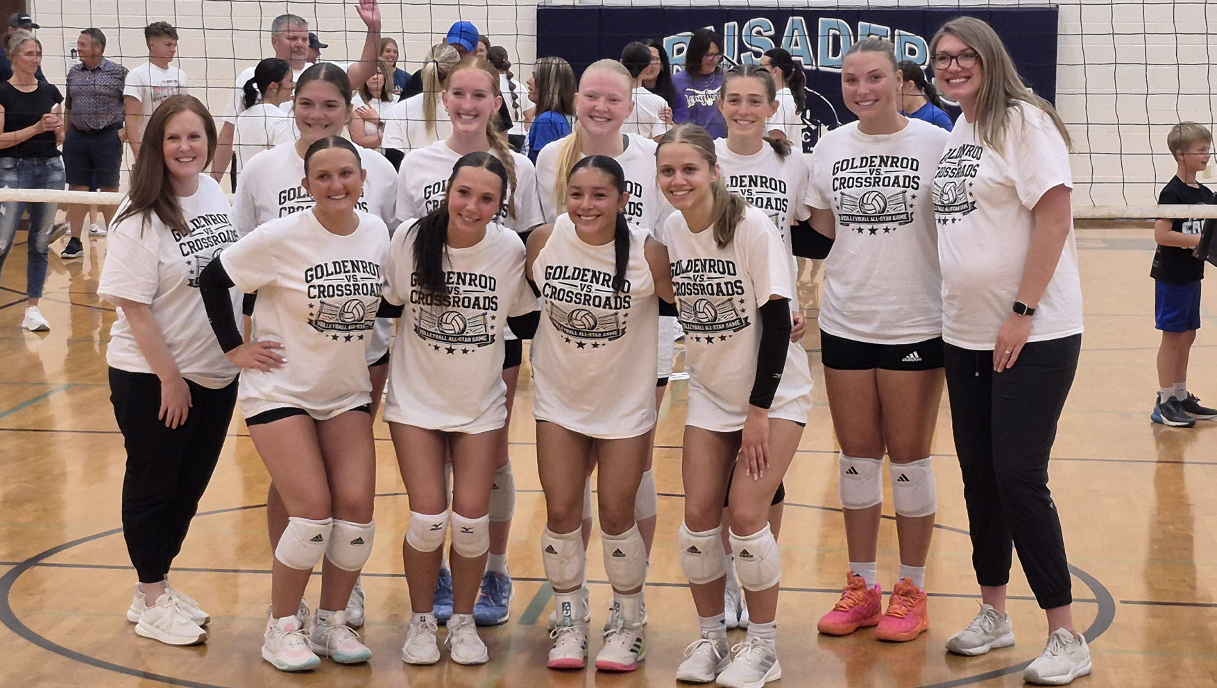 Volleyball champs- The Crossroads and Goldenrod Conferences got together for the annual volleyball and head-to-head girls and boys basketball games this past weekend. Volleyball was held at GICC while the basketball games were played at Osceola High School. It was a clean sweep for the CRC in all the games. PCN photo by Ken Kush