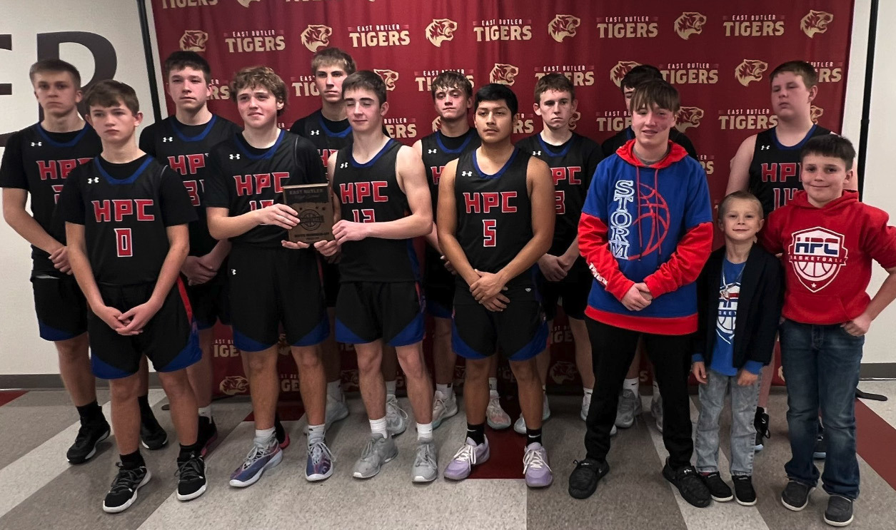 The High Plains boys’ basketball team placed second after defeating Cedar Bluffs and losing to unbeaten Walthill at the East Butler tourney. Full details in sports. Photo provided.