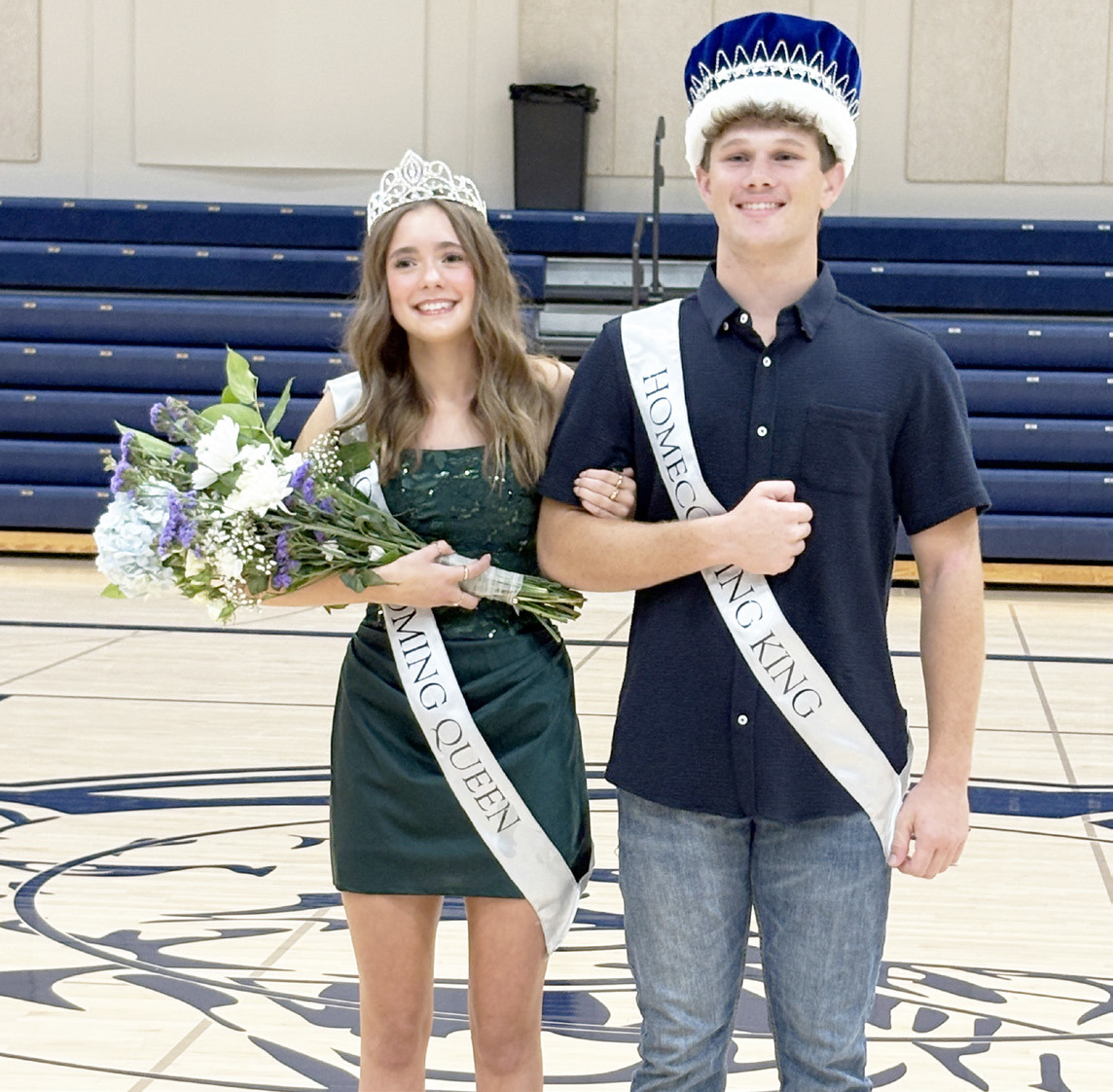 Cross County crowned the 2026 Homecoming King and Queen, Jed Berggren and Ella Cramer. PCN photo by Beth Sparrow.