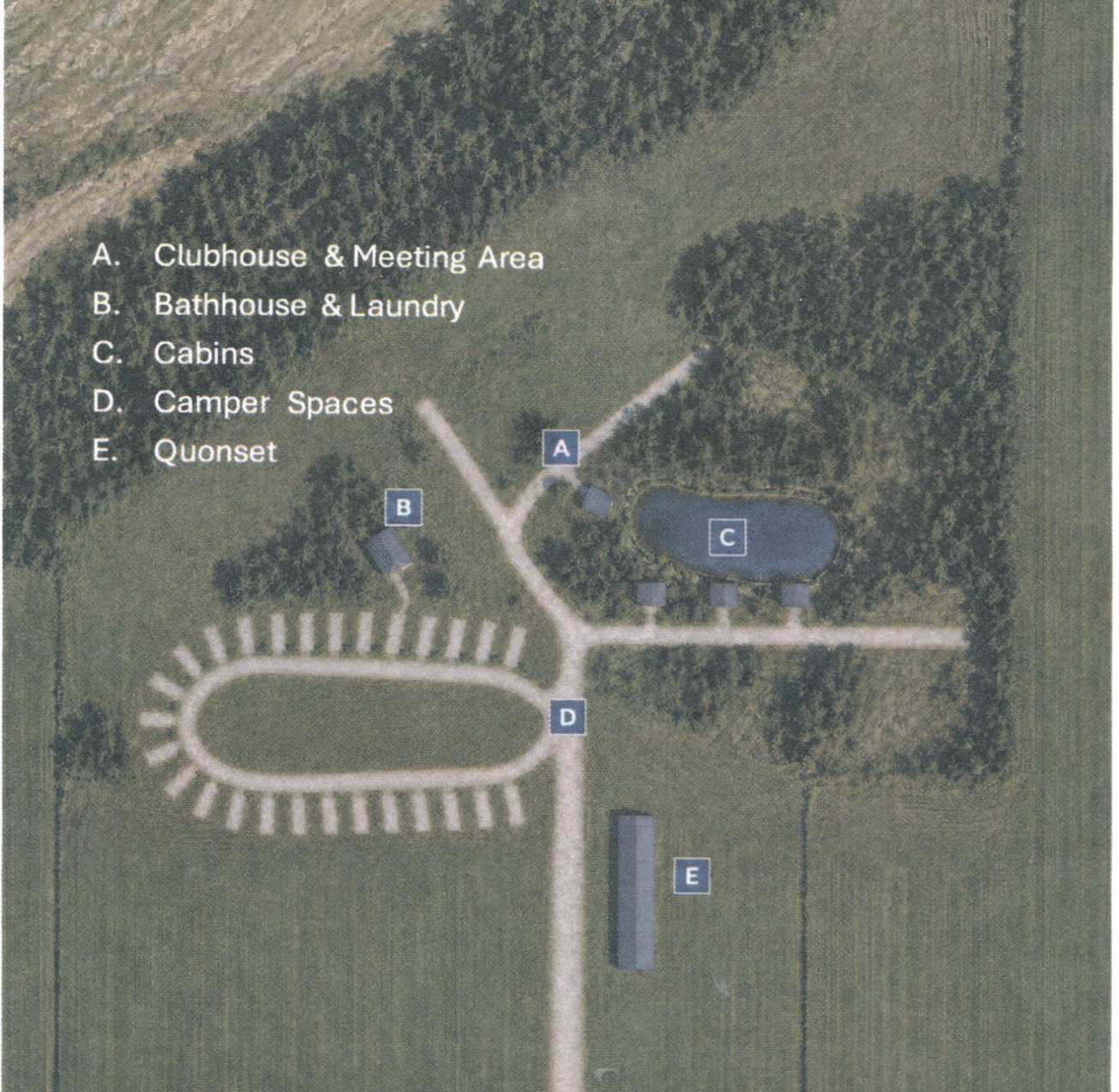 The plan for the recreational area is shown. Graphic provided by Dustin Chrisman.