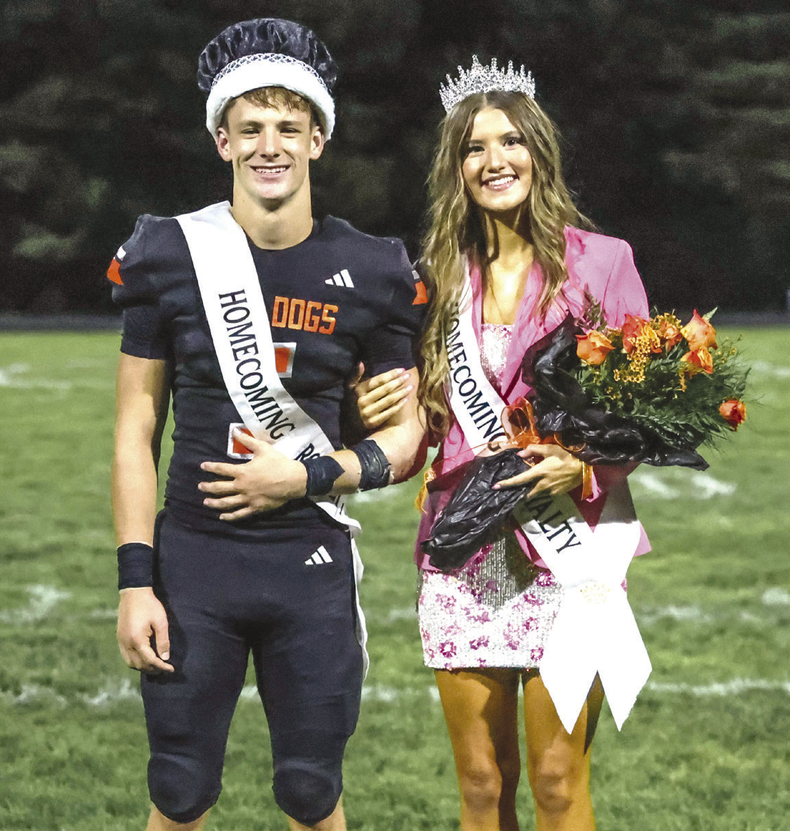 Osceola crowned Brycen Kula as king and Halle Gabel as queen on Friday night. PCN photo by Blaine Winslow.