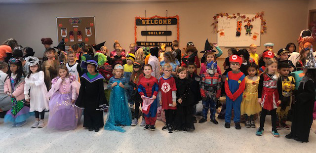Shelby-Rising City Kindergarten through 2nd grade performed at the senior center for Halloween. Photos provided by Anita Smith.