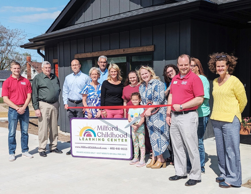 Milford had the ribbon cutting for their new childcare facility, The Milford Childhood Learning Center. Photo by The Milford Times.
