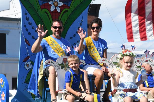 Stromsburg's Swedish Festival royalty made an appearance in the Osceola Q150 parade.
