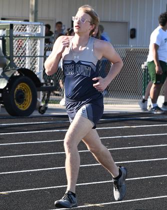 Mason Lindburg finished 11th in the 800-meter run with a time of 2:43.77. PCN photo by Rick Holtz