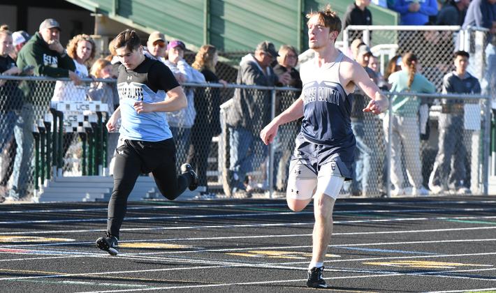 Tony DeWitt finished 22nd in the 200-meter dash with a time of  27.74. PCN photo by Rick Holtz