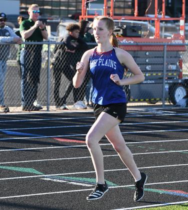 Peyton Hofmann finished 3rd in the 800-meter run with a time of 2:45.34. PCN photo by Rick Holtz