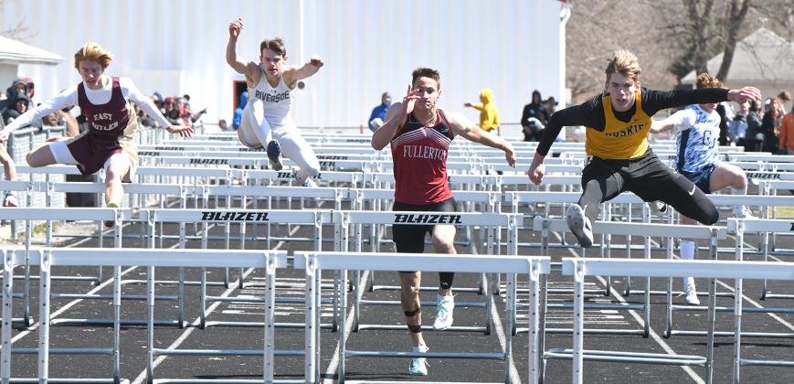 Isaac Whitmore (SRC) won the 110-meter hurdles with a time of 16.29. He also won the 300-meter hurdles with a time of 44.14. PCN photos by Rick Holtz