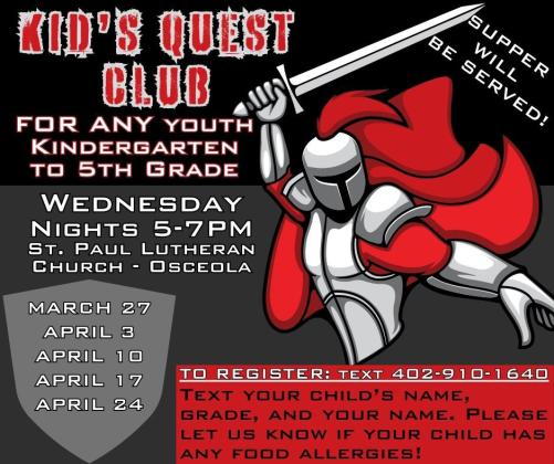 It’s Time for Kid’s Quest Club!