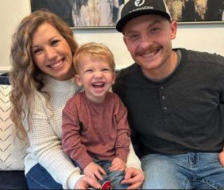 Brittney Pflueger will be the new activities director at Shelby-Rising City. She is pictured with her husband and son. Photo provided.