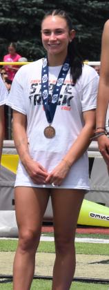 Above: Medalists for Polk County at state track included Brodey Spurling (HPC) 4th in triple jump and 5th in long jump, Alexis Burritt (OSC) tied for 7th in high jump and Danica Watts (SRC) 8th in 400m dash. See sports for more photos and article. PCN photos by Beth Sparrow and Kirk Sparrow.