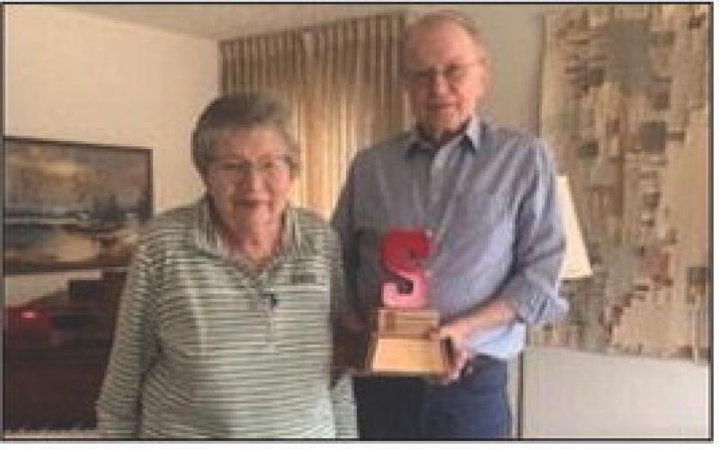 Above: Fred and MaryAnne Guggenmos donated the first $100,000 to get the fund going. Photo provided. Since then SLF received $100,000 from Cornerstone Bank, $2500 from the Joy Foundation and a total of $109,400 from several donors along with ALL of the board members.