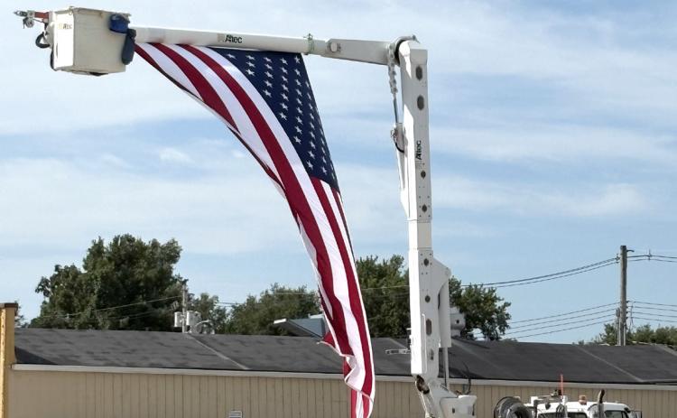 RPPD Flies Flag for 9/11