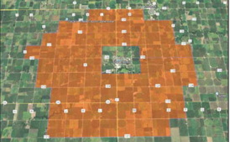 The area shaded orange around Stromsburg and southwest of Osceola is where NNTC will be expanding service. Graphic provided.