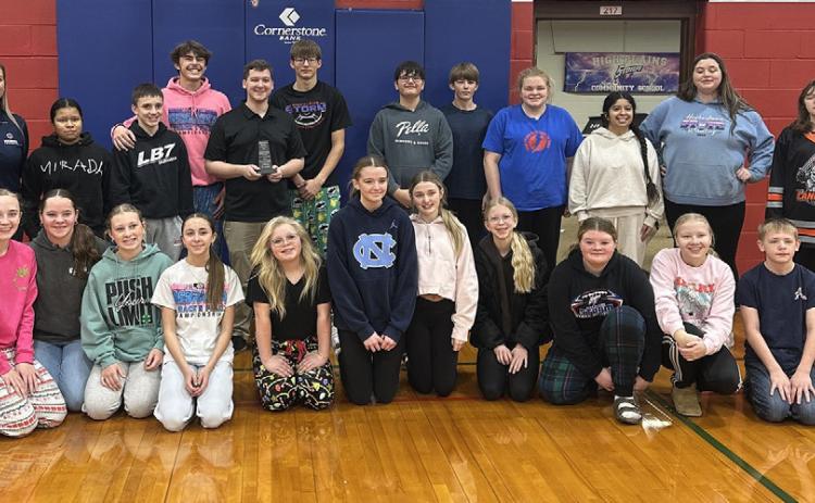 Mr. Alexander Brandenburg of High Plains received the Merrick County extraordinary educator award. He was presented this award on Dec. 18th. Photos provided.