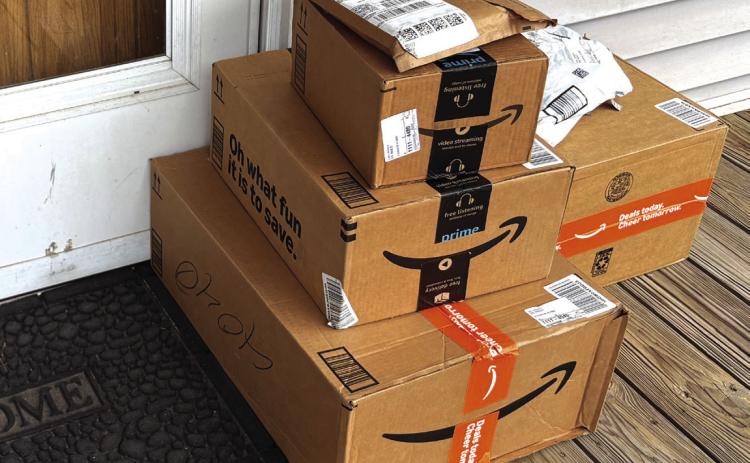 Packages left by a front door can be an invitation for theft. PCN file photo.