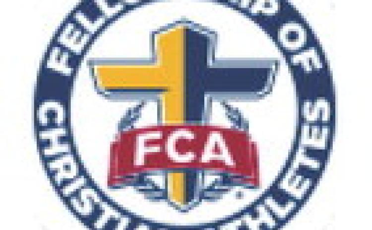 Fellowship of Christian Athletes is a nationwide organization for athletes and coaches. Logo provided.