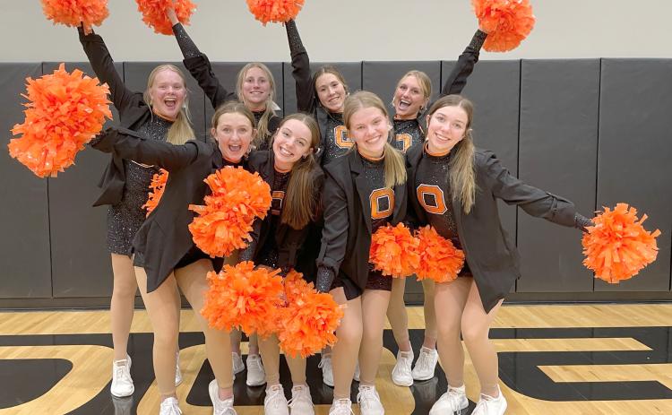 The Dazzlers added suit jackets to their outfits on Thursday for the Coaches Versus Cancer: Suits and Sneakers game when Osceola took on Heartland. PCN photo by Rick Holtz