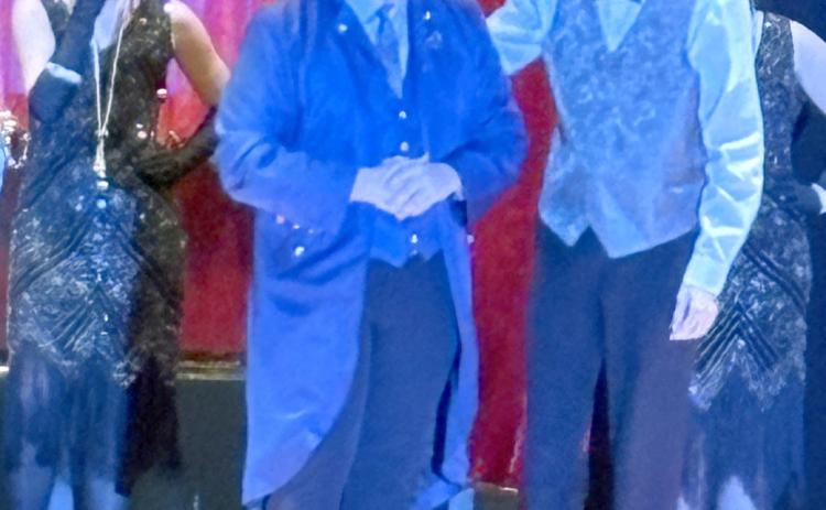 Above: Kasey Fischbach (right) was named outstanding performer #2 at C1-2 district one act. He is pictured with Hayden Reznicek. PCN photo by Beth Sparrow.