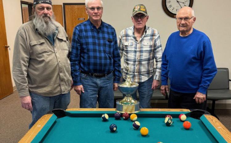 February County Pool Winners were Kevin Graves, Clyde Carlson, Gary Harless, and Vern Samuels (all from Polk). Photo provided.