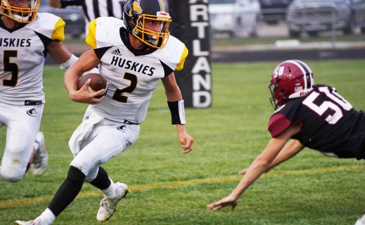 Shelby-Rising City freshman Logan Lindsley rushed for 73 yards on 14 carries. He rushed for one touchdown and passed for another. PCN photo by Jen Vrbka