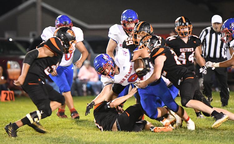 Wyatt Urkoski and the Storm used their run game to take big chunks of time off the clock on Friday. PCN photo by Rick Holtz