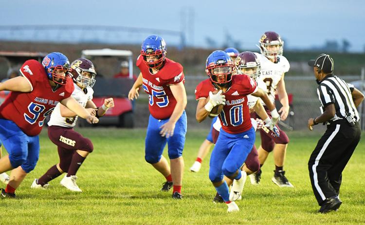 Mario Lesiak rushed for a game-high 153 yards, leading the Storm with two rushing touchdowns. PCN photo by Rick Holtz