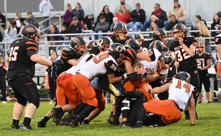 Osceola’s stingy defense kept Giltner out of scoring position until midway through the fourth quarter. PCN photo by Rick Holtz