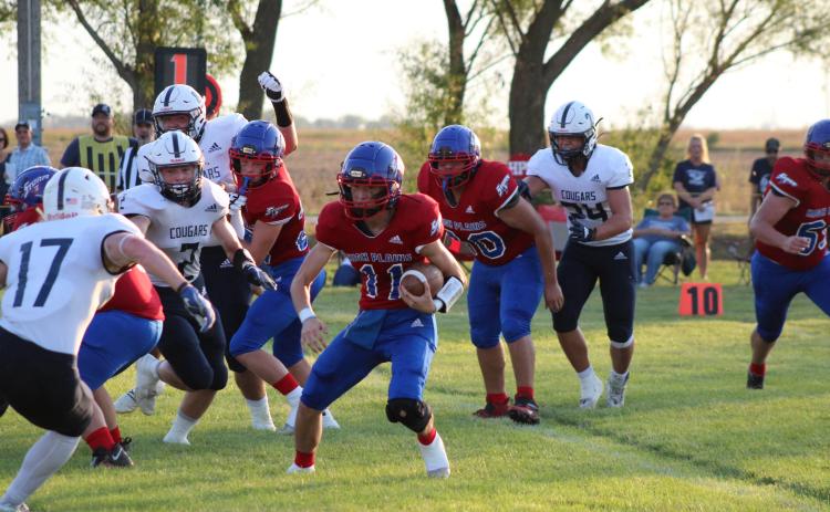 Gavin Morris looks for daylight Friday night against Central Valley. Photo provided by Stephanie Carlson