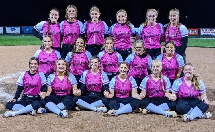 Blue River participated in the Butler County Heath Center pink-out games on Thursday to help support breast cancer awareness. Shelby-Rising City Schools photo