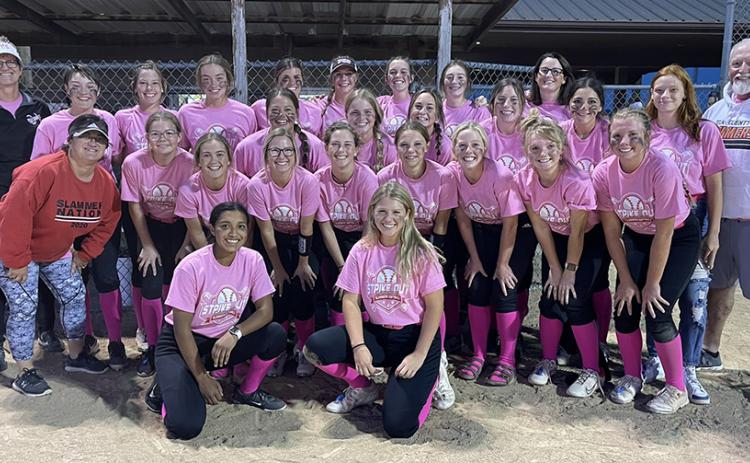 The Polk County Slammers set a new regular season win total by getting their 21st win of the year on Tuesday. Cross County School photo