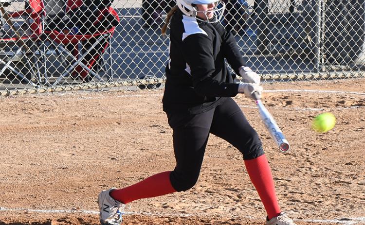 Courtney Sunday helped the Slammers offense get going with a hit in the second inning on Thursday. PCN photo by Rick Holtz