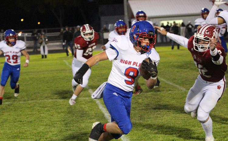 Wyatt Urkoski rushed for a touchdown and scooped-up a fumble and ran it back for a touchdown. PCN photo by Travis Lane