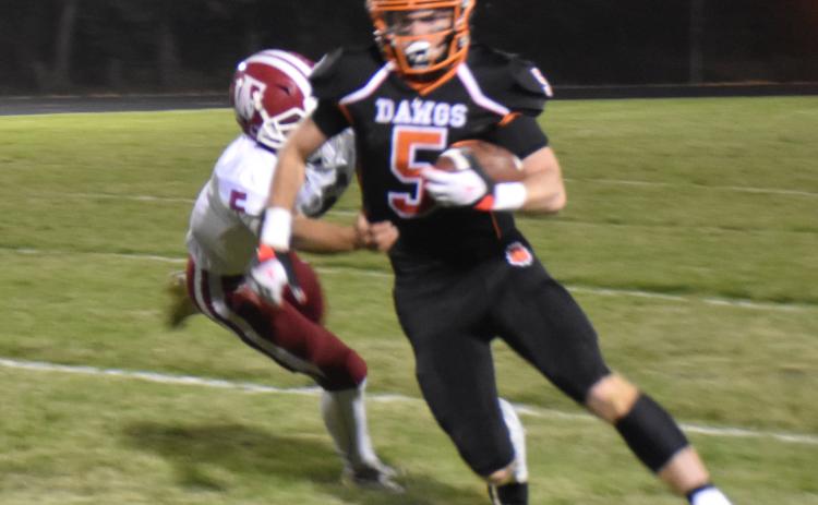 Isaiah Zelasney rushed for 206 yards and five touchdowns to lead the Bulldogs in the opening round of the playoffs. PCN photo by Beth Sparrow
