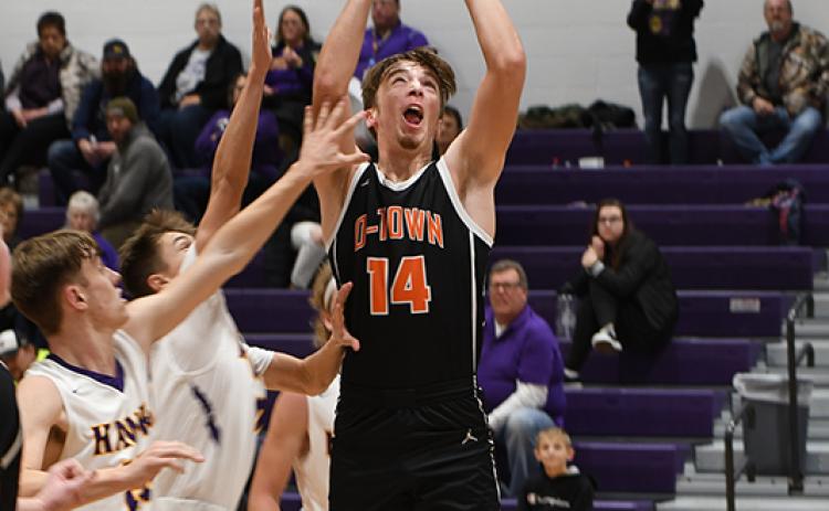 Caleb Peterson finished with six points and six rebounds against Hampton. PCN photo by Rick Holtz