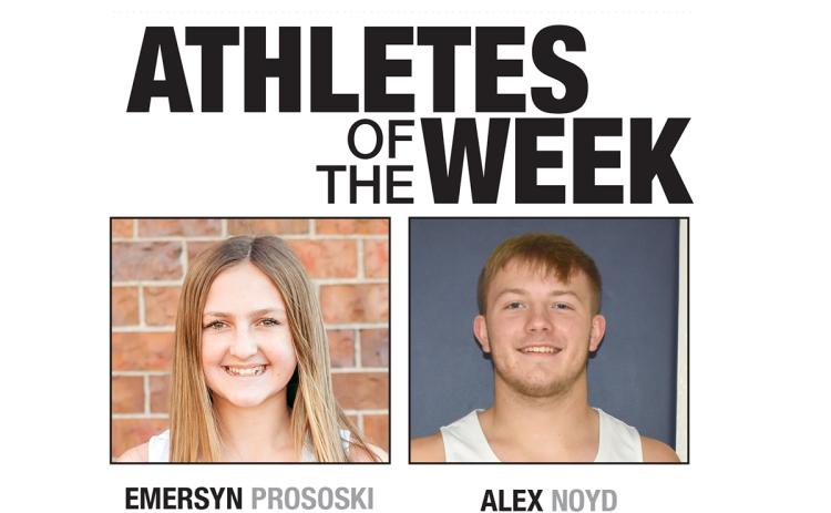 Each week during the school year, the Polk County News will select a male and female Athlete of the Week.