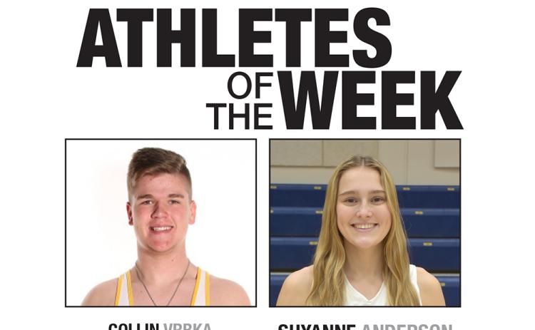 Congrats to this week's Athletes of the Week