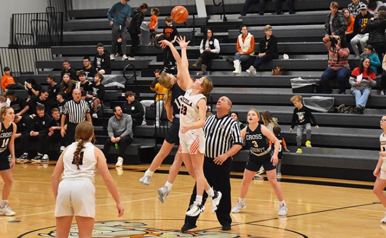 Cross County and Osceola were ready to go from the opening tip. PCN photo by Beth Sparrow