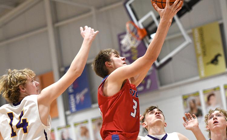 Carter Urkoski scored a season high 21 points and grabbed 12 rebounds in a 49-41 win over Hampton. PCN photo by Calvin Holtz