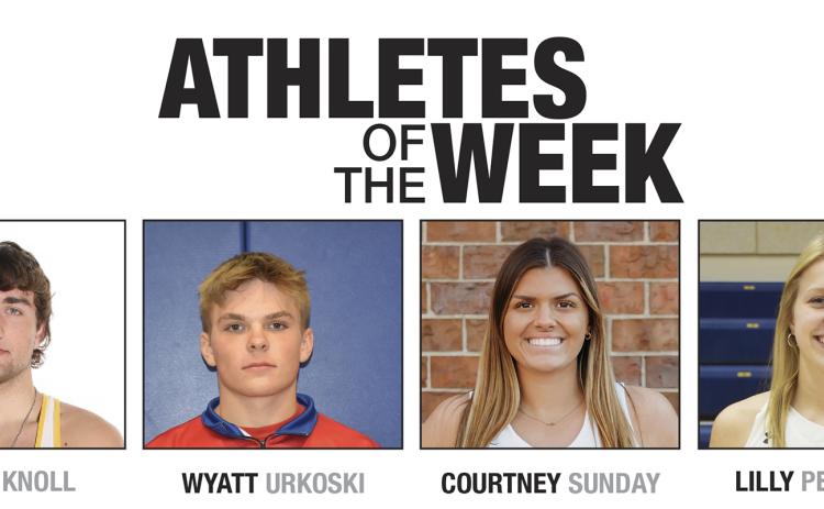 Each week during the school year, the Polk County News will select a male and female Athlete of the Week. This week we wanted to recognize two male athletes and two female athletes.