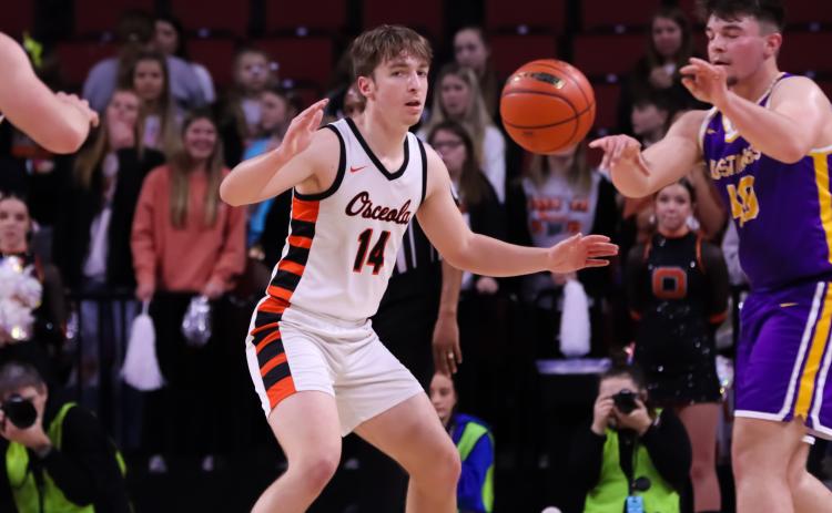 Caleb Peterson was one of three seniors on this year's Bulldog squad. PCN photo by Blaine Winslow
