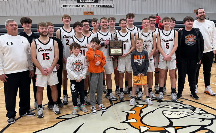 The Osceola boys basketball team is heading back to State for the third year in a row. Osceola defeated Friend 64-45 at home on Monday to punch their ticket to Lincoln. The Bulldogs will have to wait and see who they play next week. PCN photo by Rick Holtz