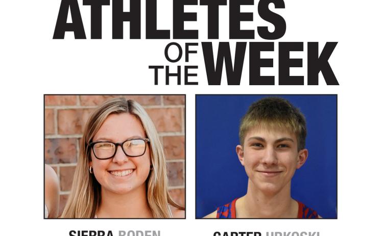 Each week during the school year, the Polk County News will select a male and female Athlete of the Week. 