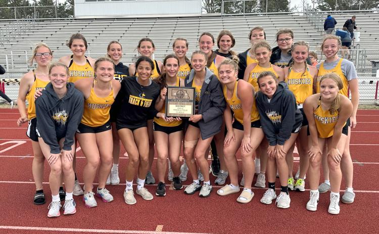 Shelby-Rising City girls track won the C-6 District title at Centennial. PCN photos by Rick Holtz